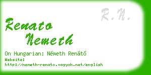 renato nemeth business card